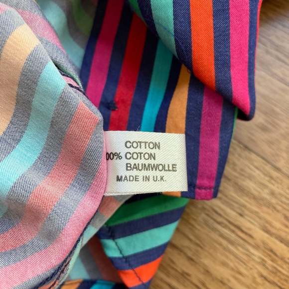 Grosvenor multi-color striped shirt size UK10 - Picture 4 of 6